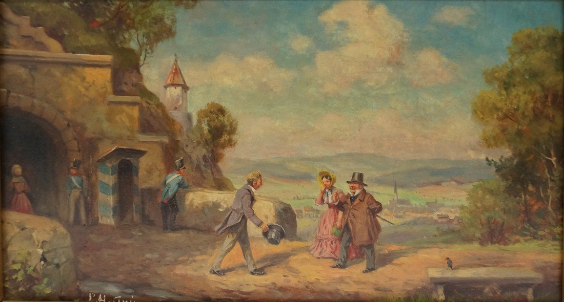 FRENCH SCHOOL (19/20TH CENTURY), OIL ON PANEL, FIGURES (1 of 3)