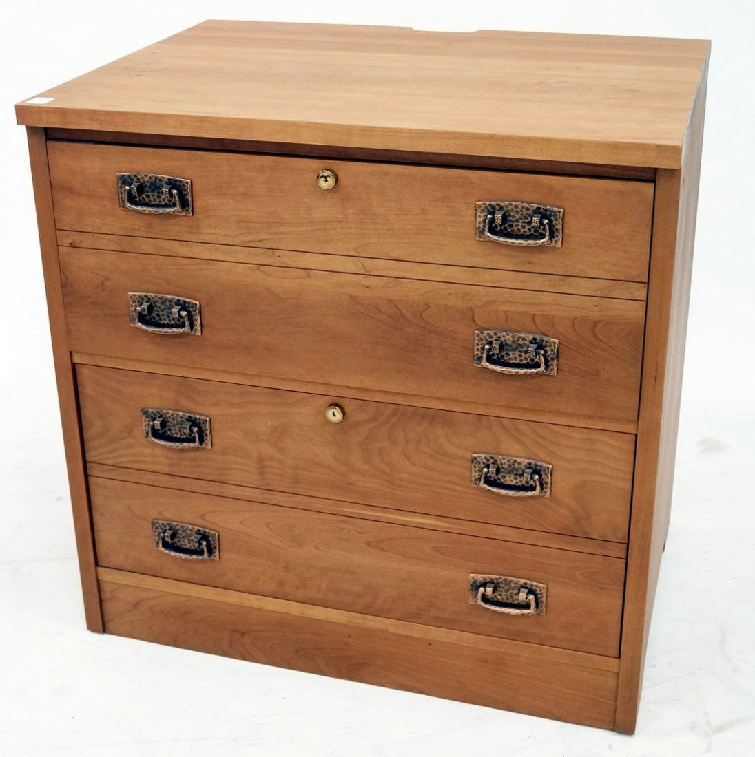 STICKLEY/E.J. AUDI ARTS & CRAFTS CHERRY FILE CABINET, (1 of 2)