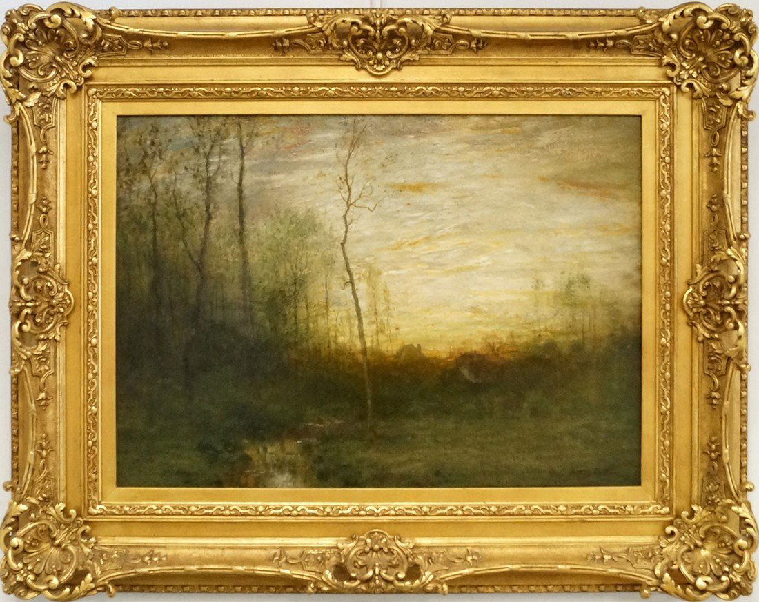 ARTHUR PARTON (AMERICAN 1842-1914), OIL ON CANVAS,: ARTHUR PARTON (AMERICAN 1842-1914), OIL ON CANVAS, LANDSCAPE, SIGNED. 20 X 28"; FRAMED 31 X 38"