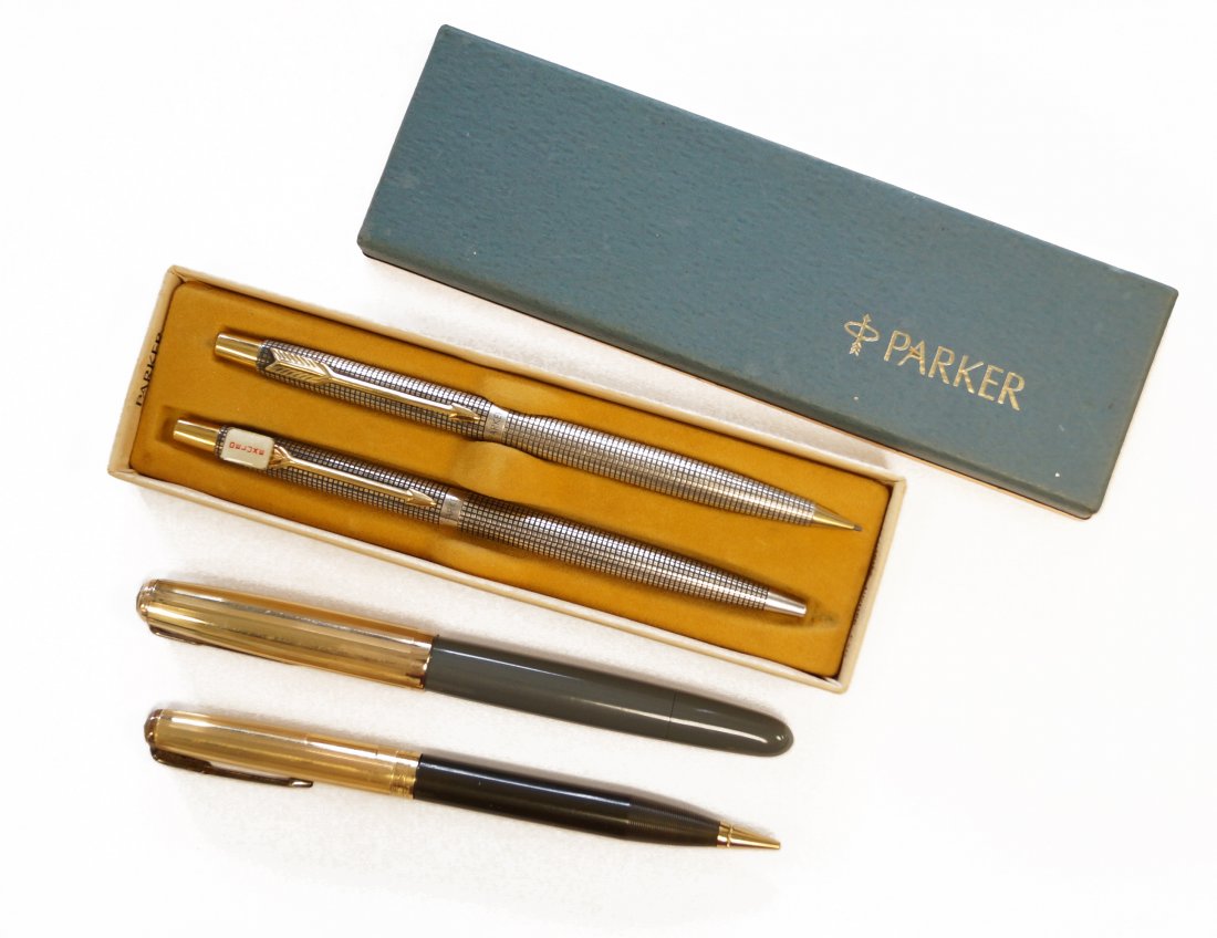 LOT (4) PARKER INCLUDING "51" FOUNTAIN PEN & PENCIL (1 of 2)
