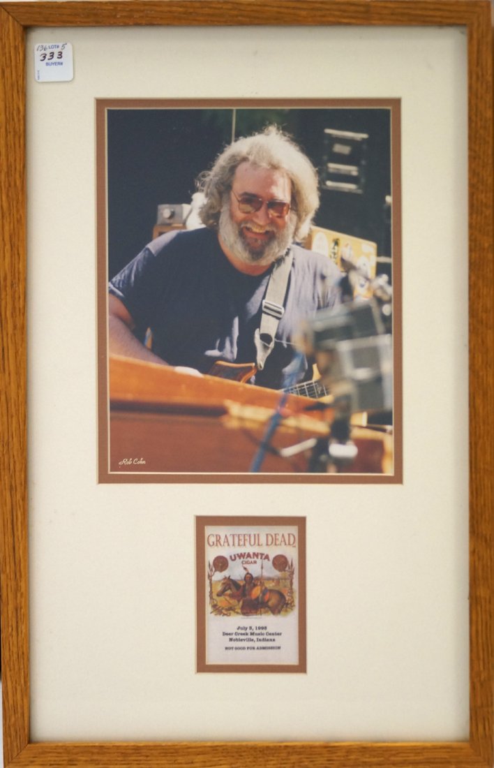 ORIGINAL GRATEFUL DEAD UWANTA CIGAR LITHOGRAPHED SATIN (1 of 2)