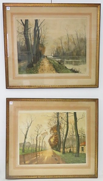 FRENCH SCHOOL (20TH CENTURY), LOT (2) LITHOGRAPHS, (1 of 5)