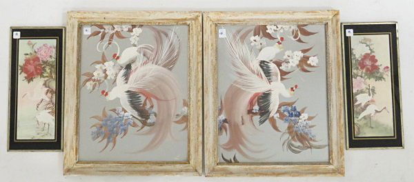 LOT (4) ASSORTED ART INCLUDING (2) GOUACHE AND (1 of 1)