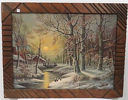 CONTINENTAL SCHOOL (20TH CENTURY), OIL ON CANVAS, (1 of 3)