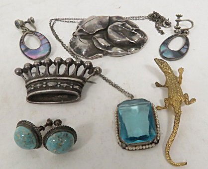 LOT ASSORTED SILVER JEWELRY INCLUDING STERLING (1 of 1)