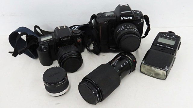 LOT (2) CAMERAS INCLUDING NIKON N90 AND CANNON EOS (1 of 7)