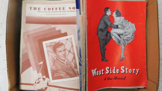BOX ASSORTED VINTAGE SHEET MUSIC (1 of 2)