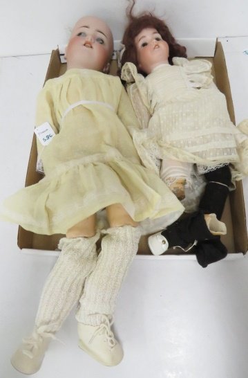 LOT (2) ANTIQUE GERMAN DOLLS INCLUDING SIMON AND (1 of 2)