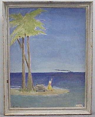OIL ON CANVAS BOARD, SIGNED EDDY DUCHIN
