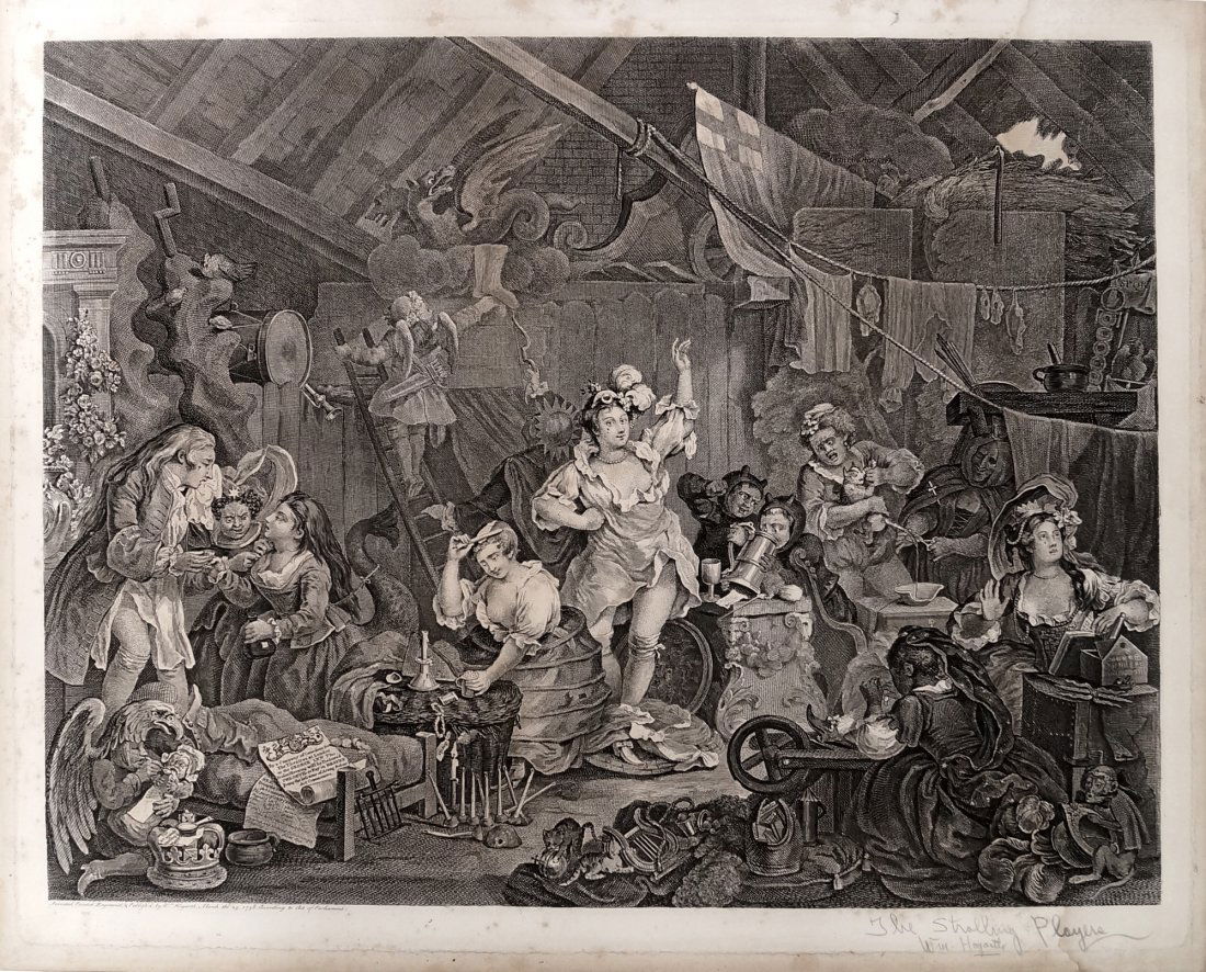 WILLIAM HOGARTH (BRITISH 1697-1764), COPPER ENGRAVING, (1 of 6)