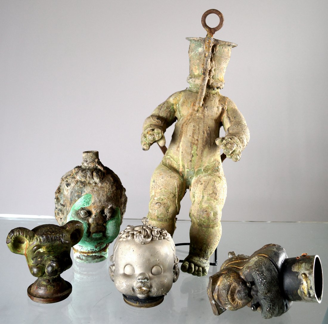 LOT (5) RUBBER DOLL MOLDS, EARLY 20TH CENTURY (1 of 2)