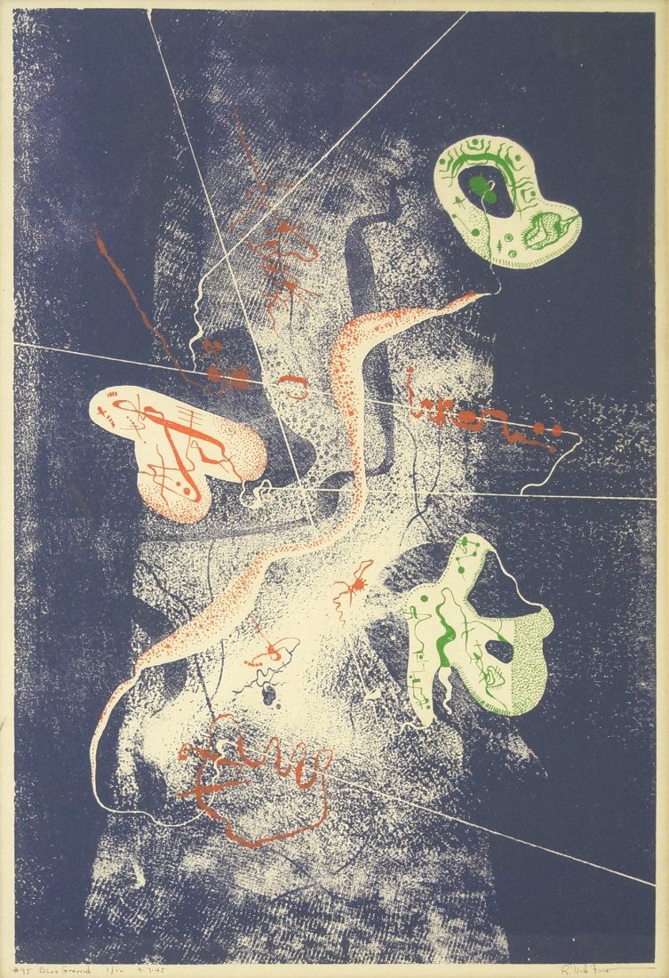 ROBERT VALE FARO (AMERICAN 1902-1988), COLOR SERIGRAPH, (1 of 2)
