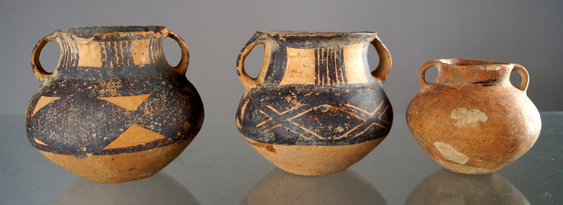 LOT (3) CHINESE NEOLITHIC AND BAN CH'ING DECORATED (1 of 1)