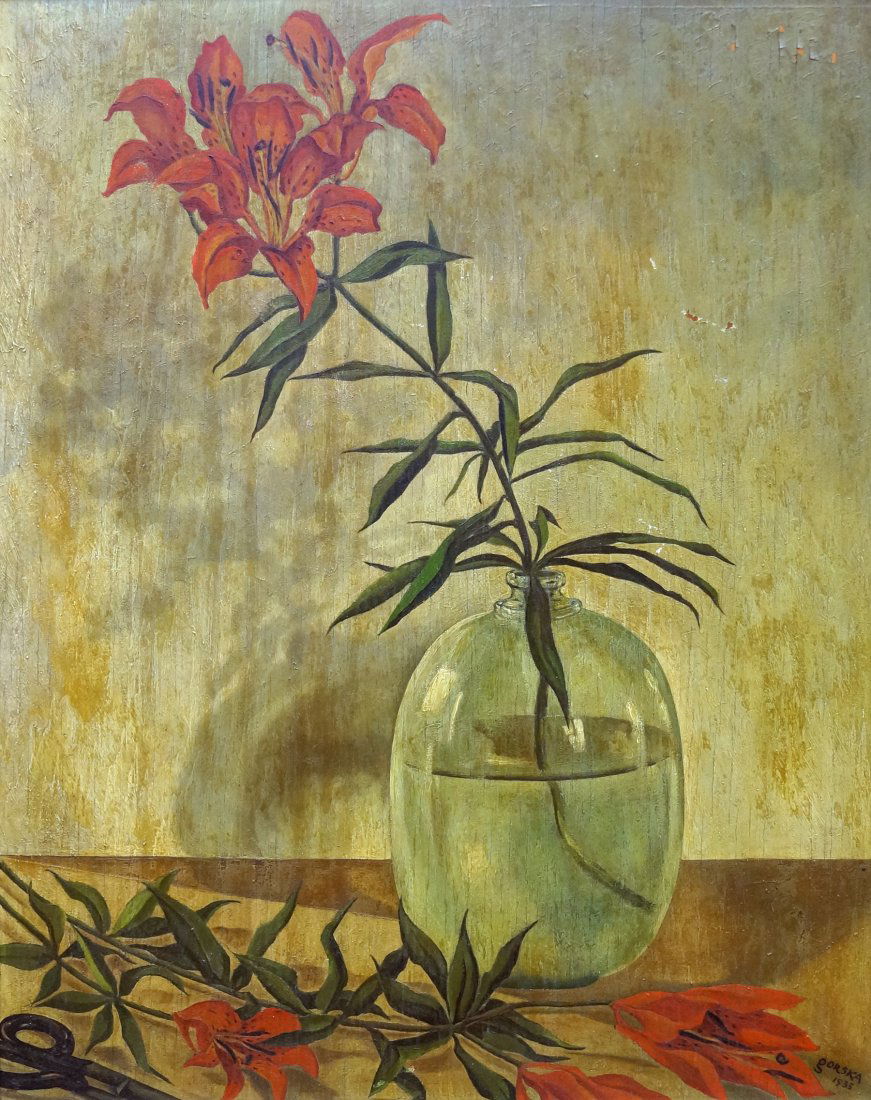 POLISH SCHOOL (20TH CENTURY), STILL LIFE, SIGNED GORSKA (1 of 3)