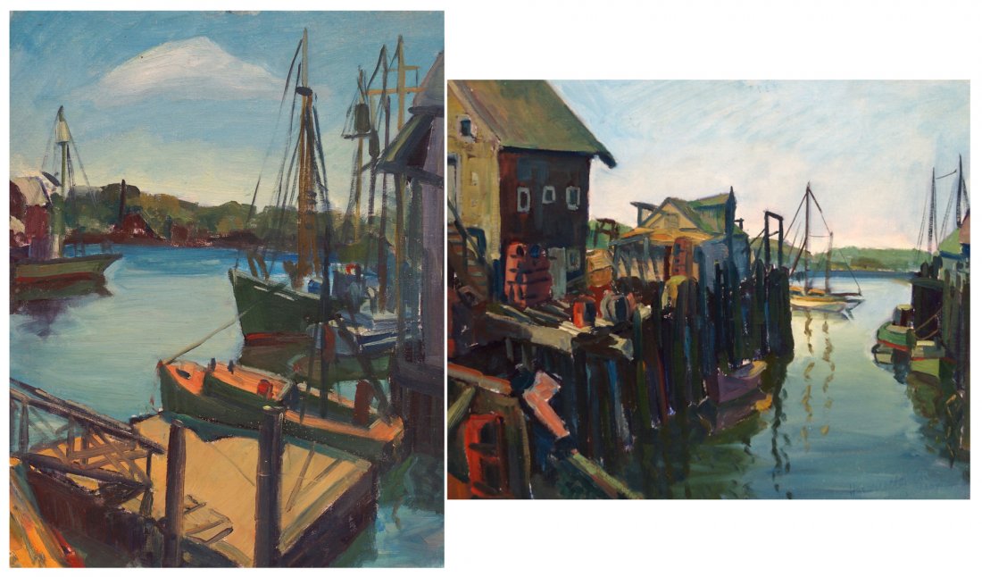 HARRIETTE M. LANDON (AMERICAN 1896-1977), LOT (2) OIL (1 of 1)