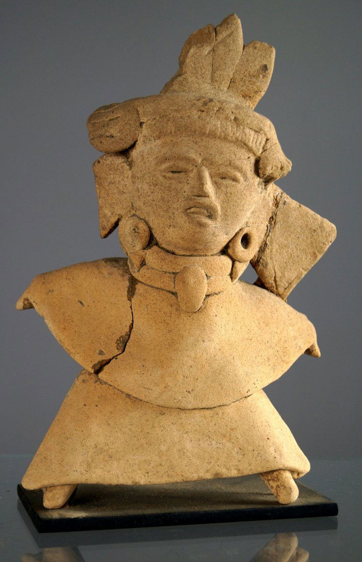 TOTONAC (VERACRUZ) TERRA COTTA FIGURAL WHISTLE, CLASSIC (1 of 2)