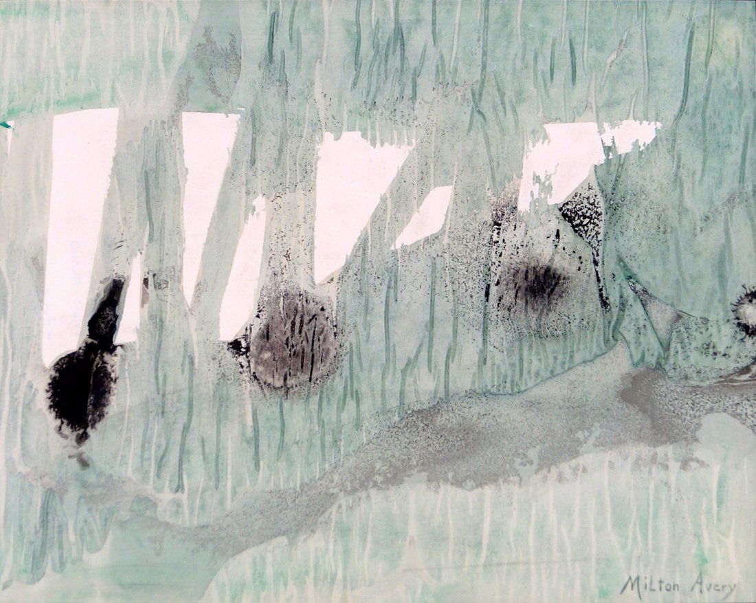 MILTON AVERY (AMERICAN 1885-1965), WATERCOLOR, (1 of 2)