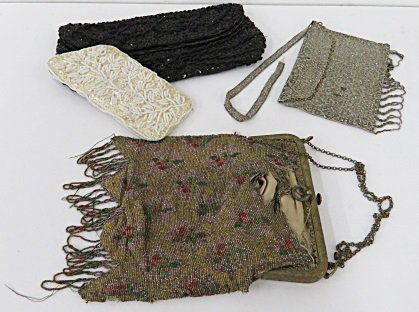 LOT (4) VICTORIAN STYLE EVENING BAGS/PURSES INCLUDING (1 of 4)