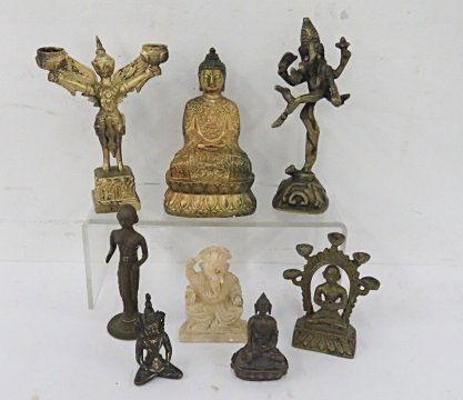 LOT (8) ASSORTED THAI, INDIAN, TIBETAN AND CHINESE (1 of 3)