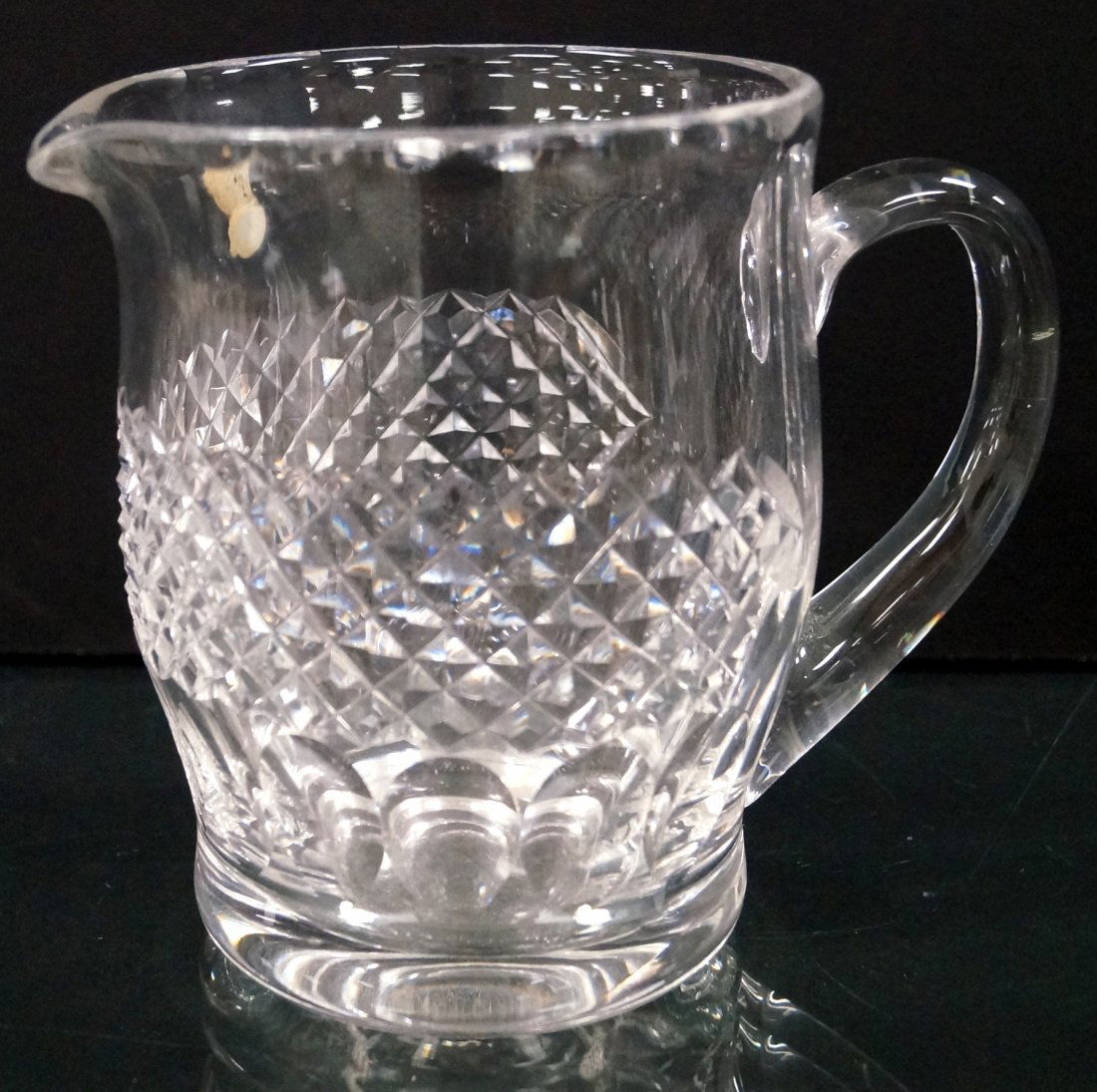 WATERFORD CRYSTAL WATER PITCHER, SIGNED. HEIGHT 6" (1 of 1)