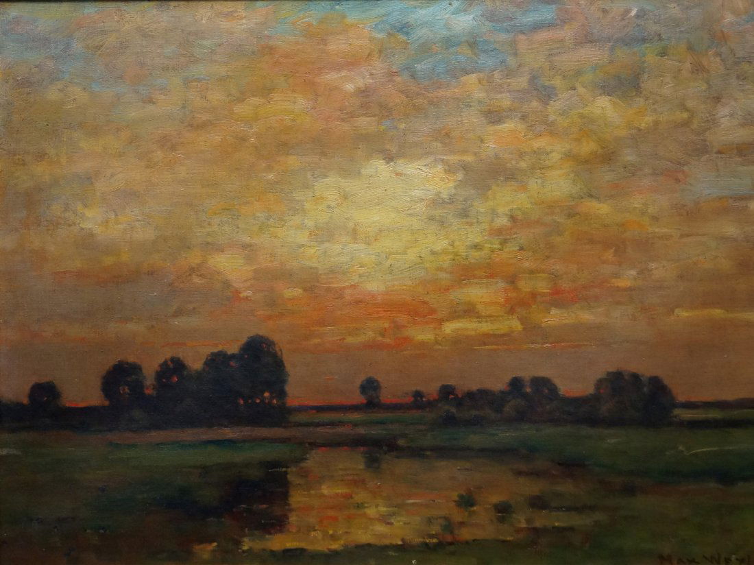 MAX WEYL (AMERICAN 1837-1914), OIL ON CANVAS, POTOMAC (1 of 3)