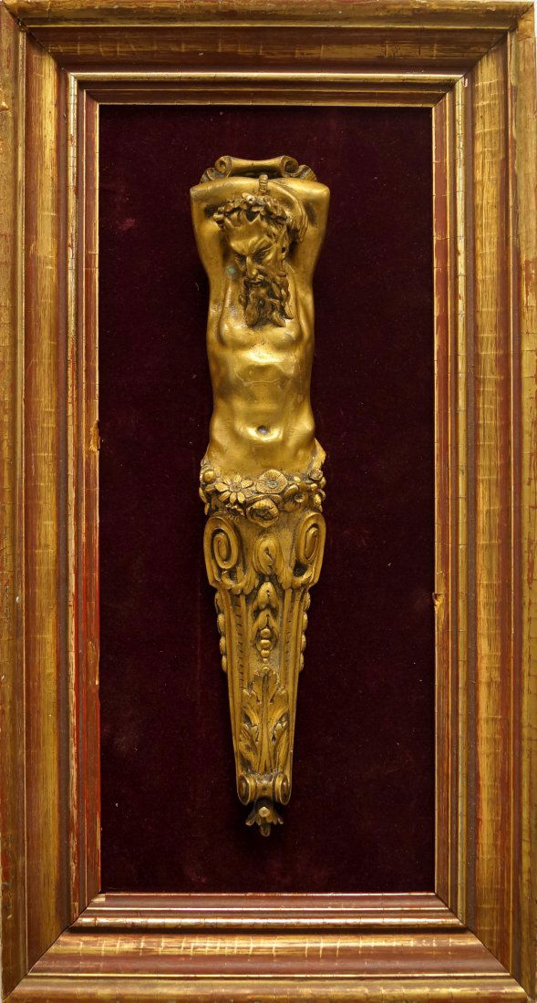 FRENCH CLASSICAL GILT BRONZE ORMOLU MOUNT (MOUNTED), (1 of 2)