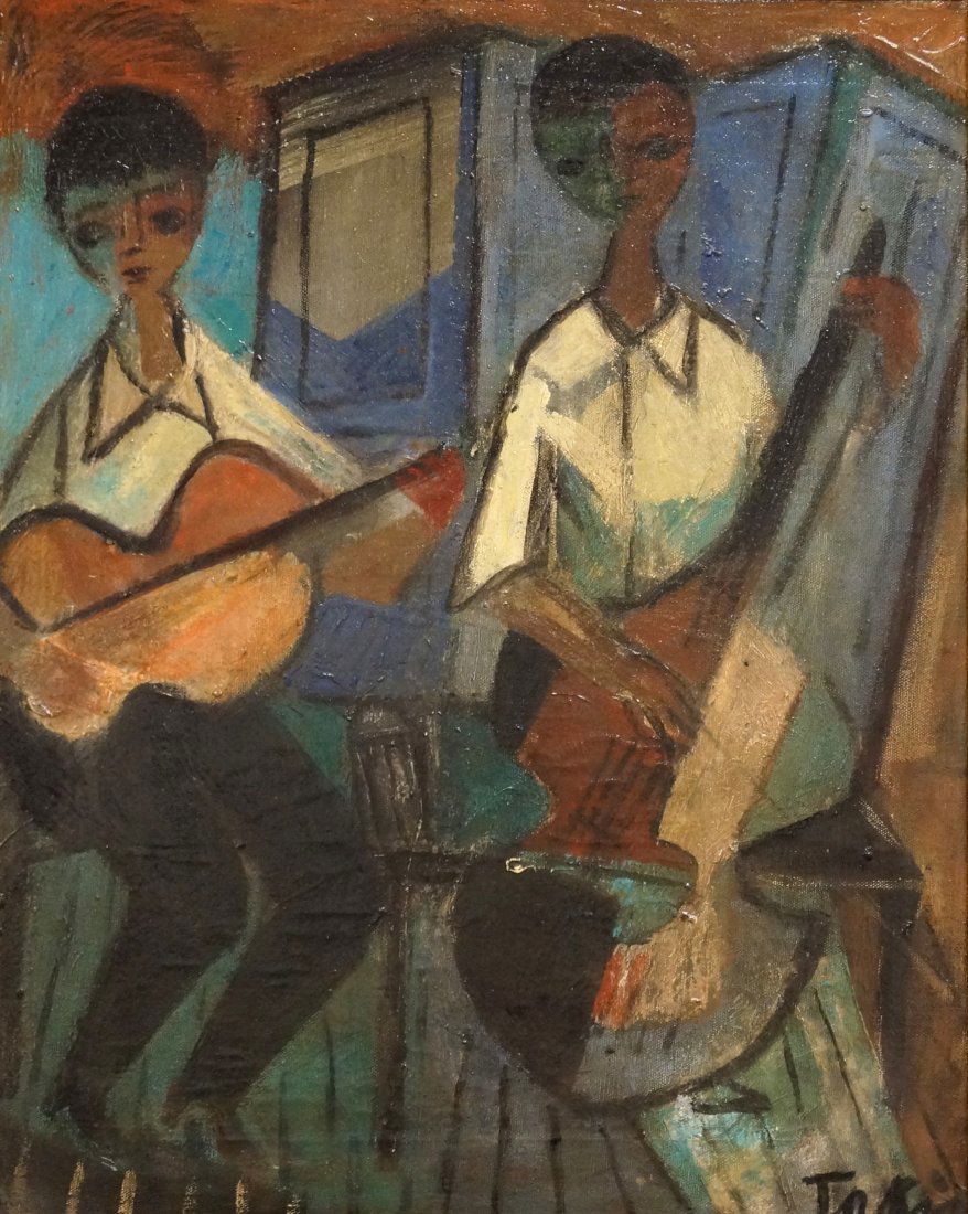 NIKOLAS (NICHOLAS) TAKIS (US/NY 1903-1965), OIL ON (1 of 2)