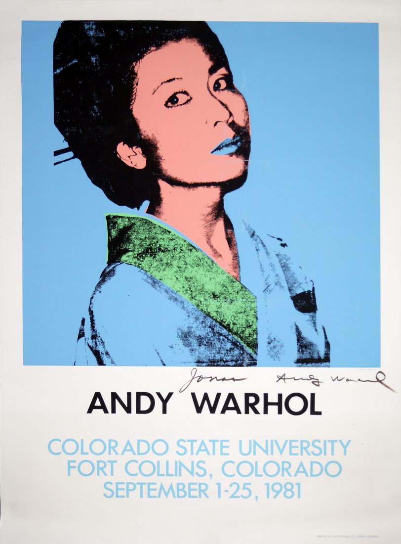 ANDY WARHOL SIGNED AND INSCRIBED COLOR SILKSCREEN (1 of 1)