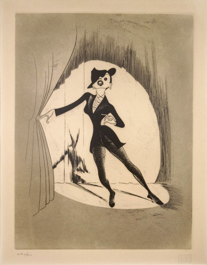 AL HIRSCHFELD (AMERICAN 1903-2003), ETCHING, JUDY (1 of 1)