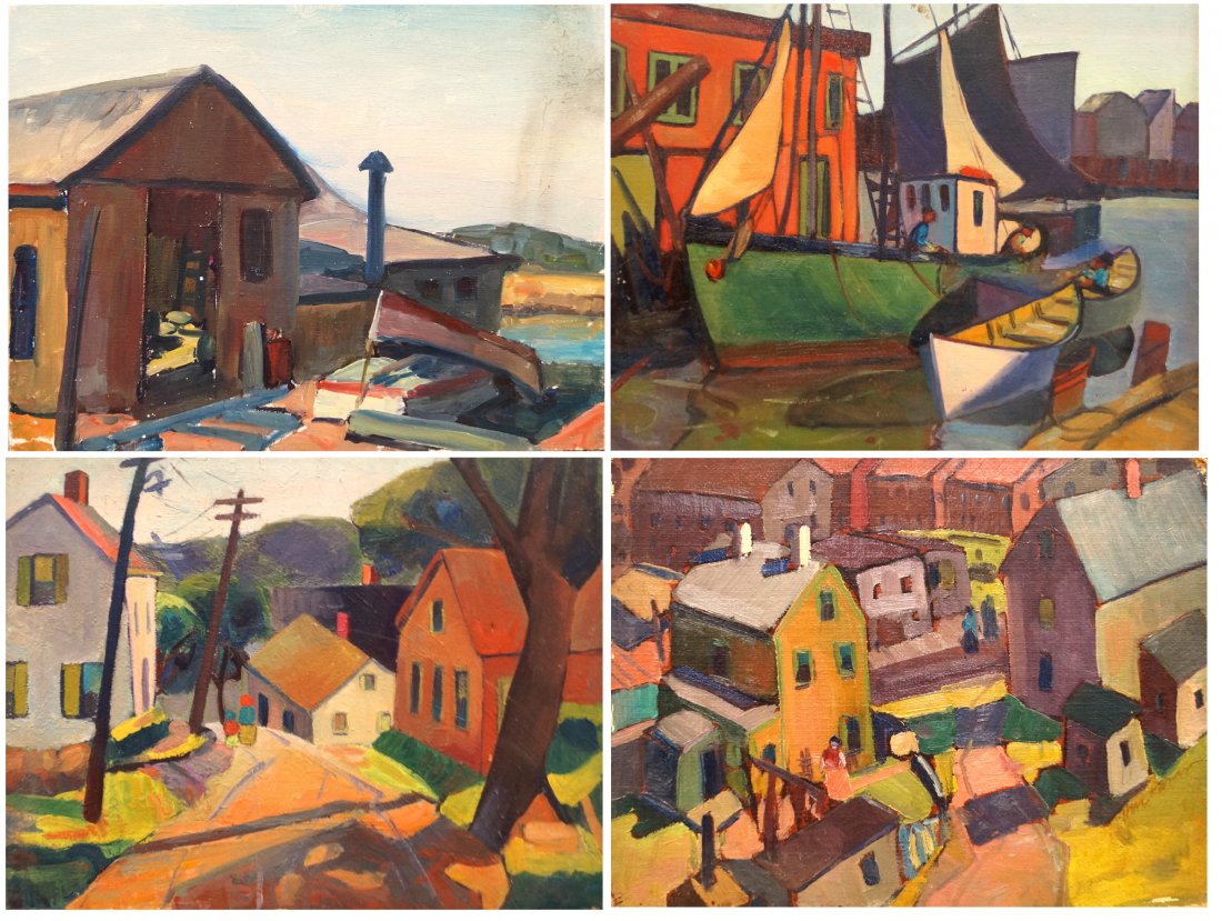 HARRIETTE M. LANDON (AMERICAN 1896-1977), LOT (4) OIL (1 of 1)