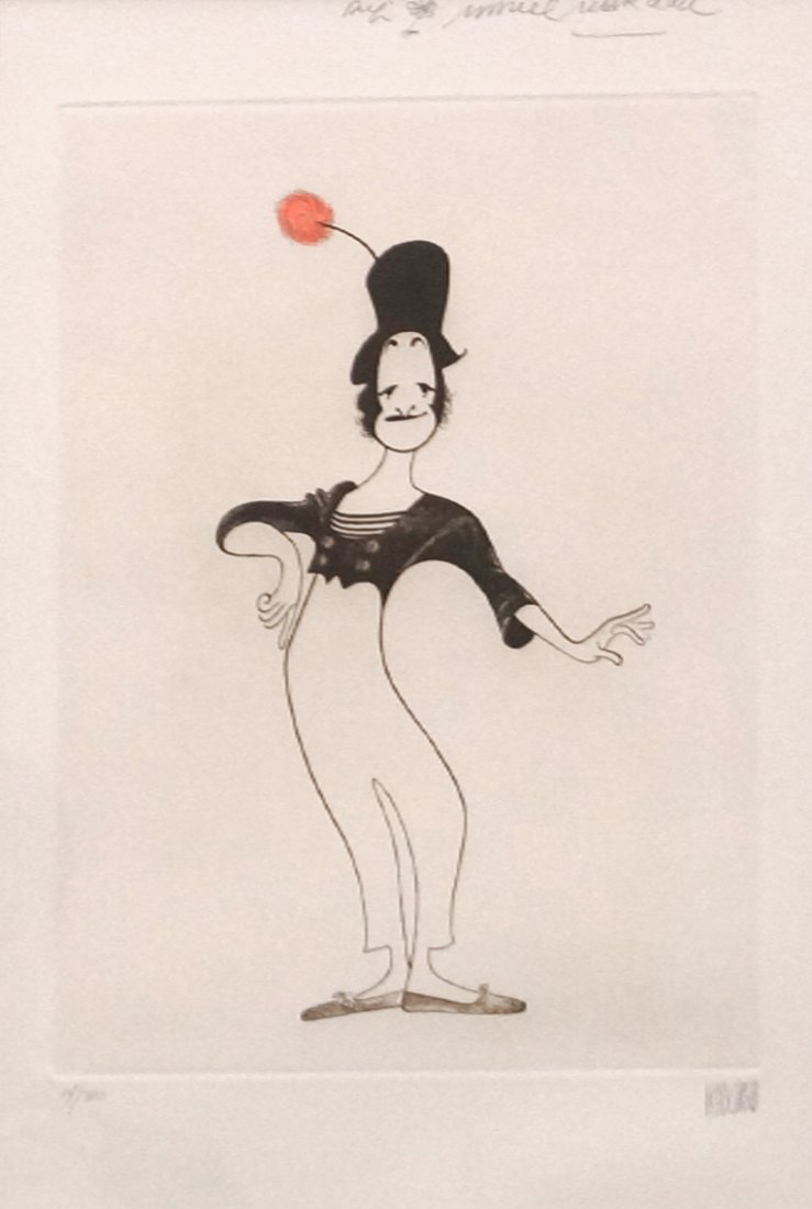 AL HIRSCHFELD (AMERICAN 1903-2003), ETCHING, MARCEL (1 of 1)