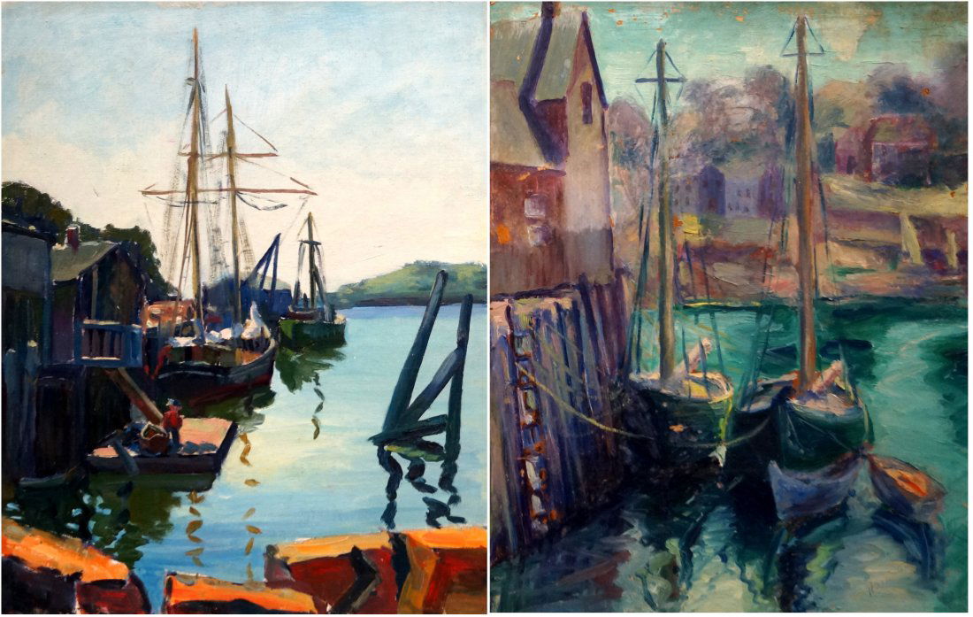 HARRIETTE M. LANDON (AMERICAN 1896-1977), LOT (2) OIL (1 of 1)