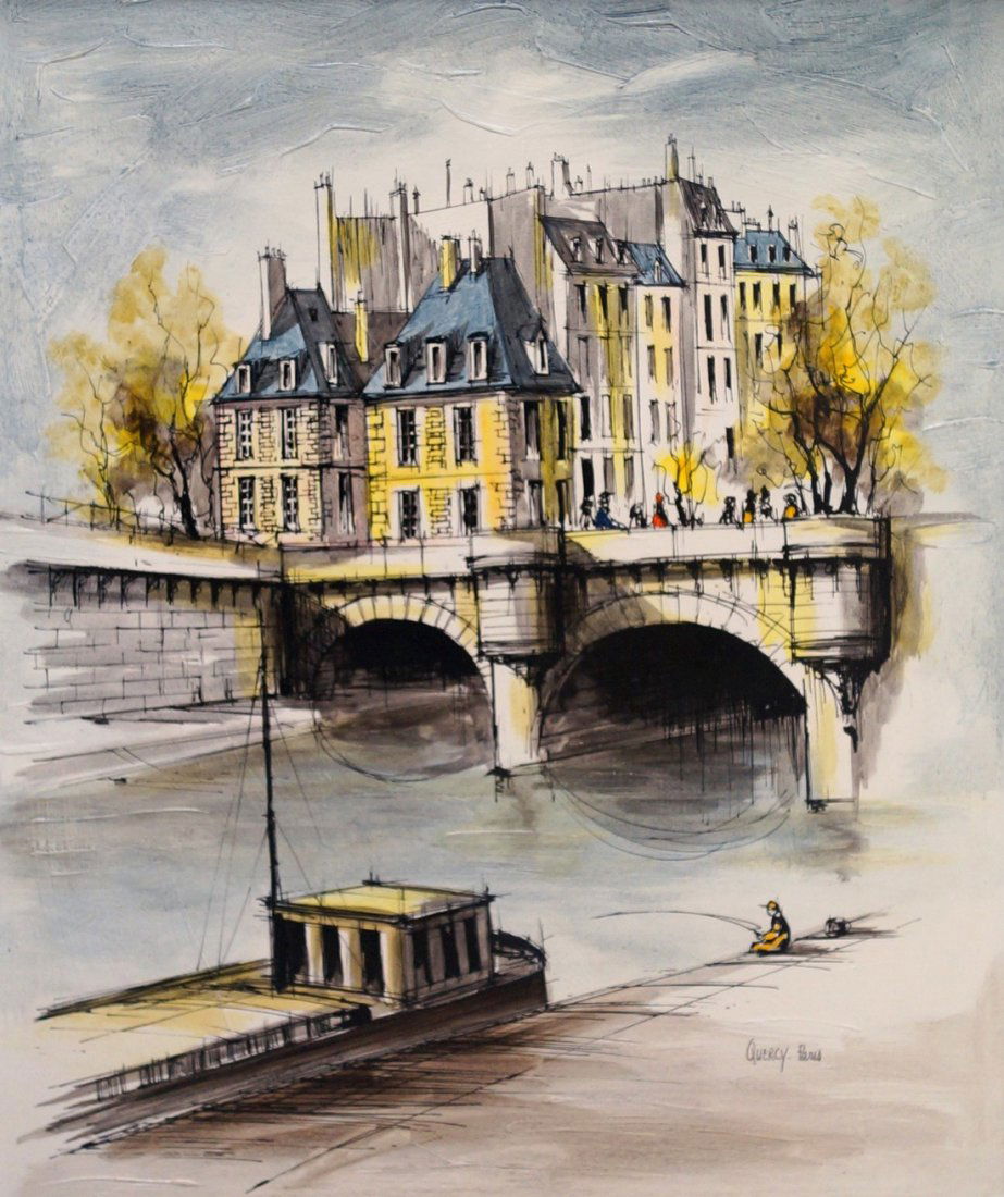 FRENCH SCHOOL (20TH CENTURY), OIL ON CANVAS, PARISIAN (1 of 3)