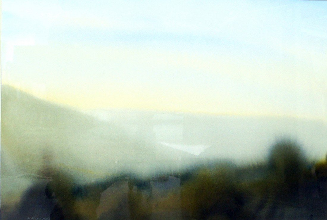 PETER KRUSKO (NY/NM 20TH CENTURY), WATERCOLOR ON PAPER, (1 of 2)