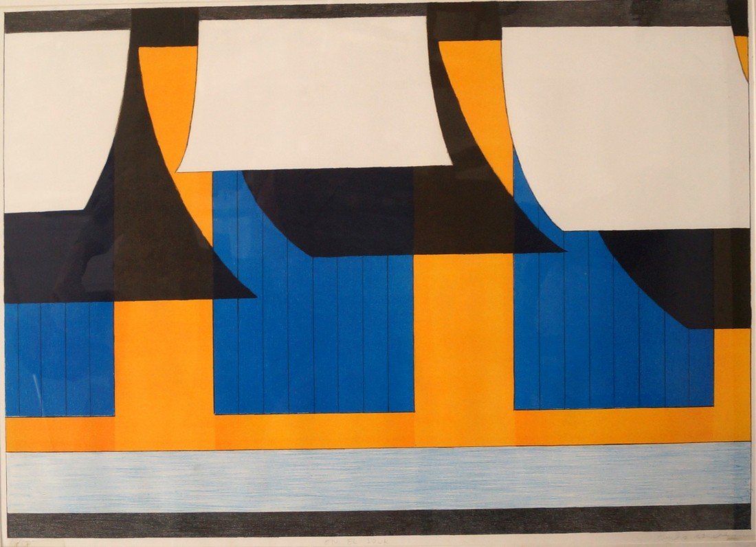 EMILIO SANCHEZ (CUBAN/AMERICAN 1921-1999), COLORED (1 of 1)