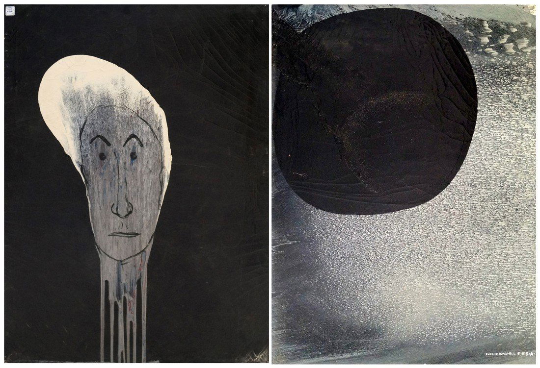 EUGENE WADDELL (AMERICAN 20TH CENTURY), LOT (2) OIL ON (1 of 2)