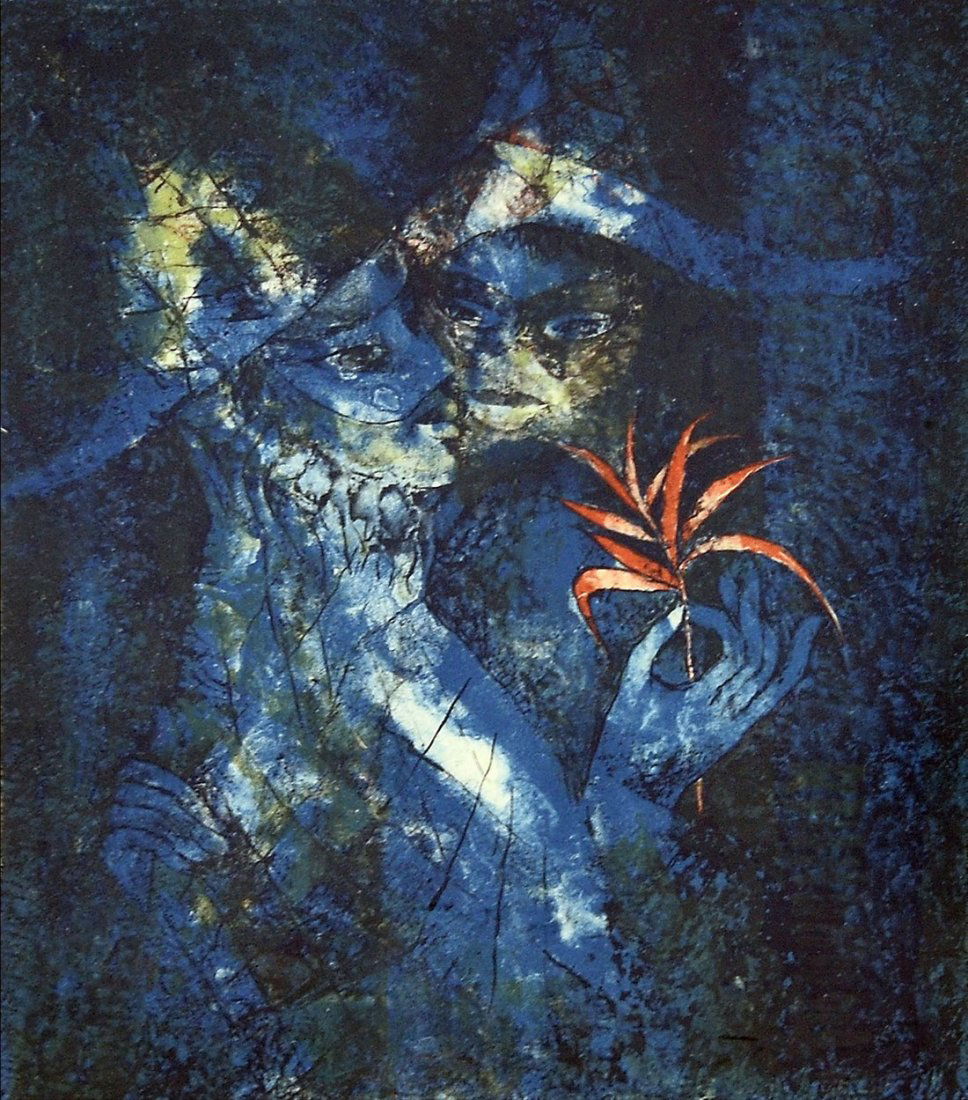 LEBADANG (VIETNAMESE 1921-), LITHOGRAPH, SIGNED, (1 of 2)