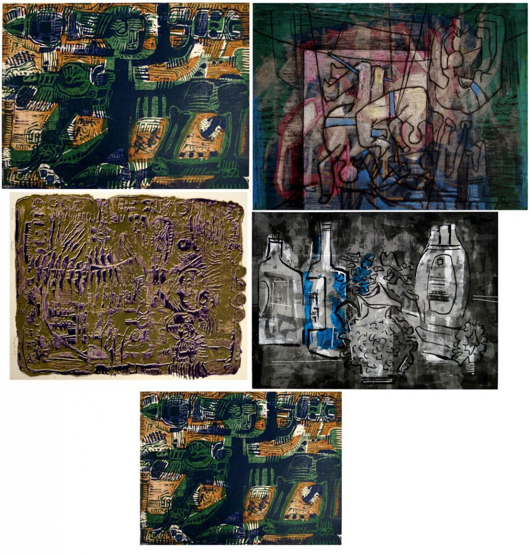 GUY MACCOY (AMERICAN 1904-1981), LOT (5) SERIGRAPHS, (1 of 1)