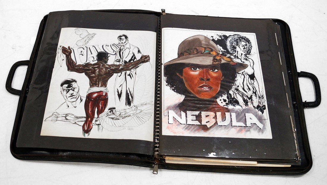 PORTFOLIO OF ORIGINAL AND PRINT WORK, MANY SIGNED R. (1 of 2)