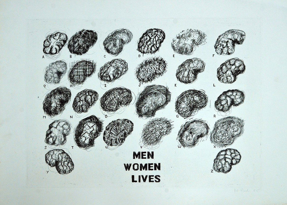 LOT (7) ORIGINAL WORKS OF ART INCLUDING ETCHINGS, (1 of 4)