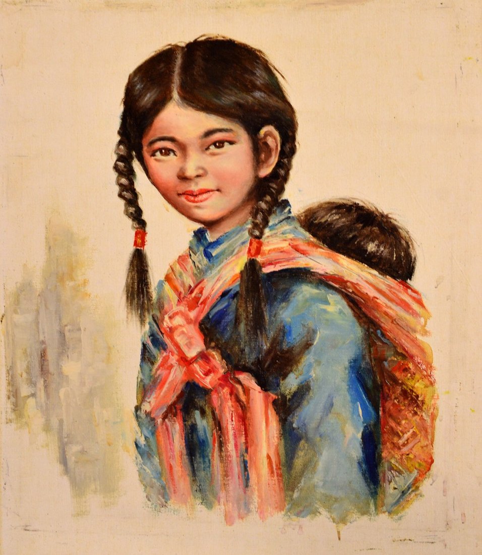 LOT (5) ORIGINAL WORKS OF ART, 1/SIGNED SADE, 20TH (1 of 5)