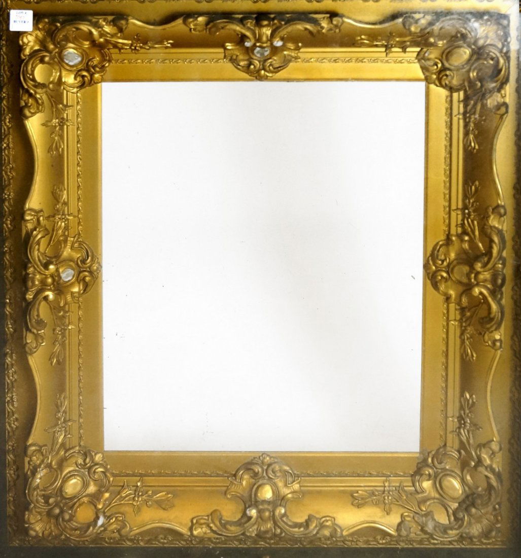 ANTIQUE GILT SHADOW BOX FRAME. 16 X 20"; OVERALL 26 X (1 of 1)