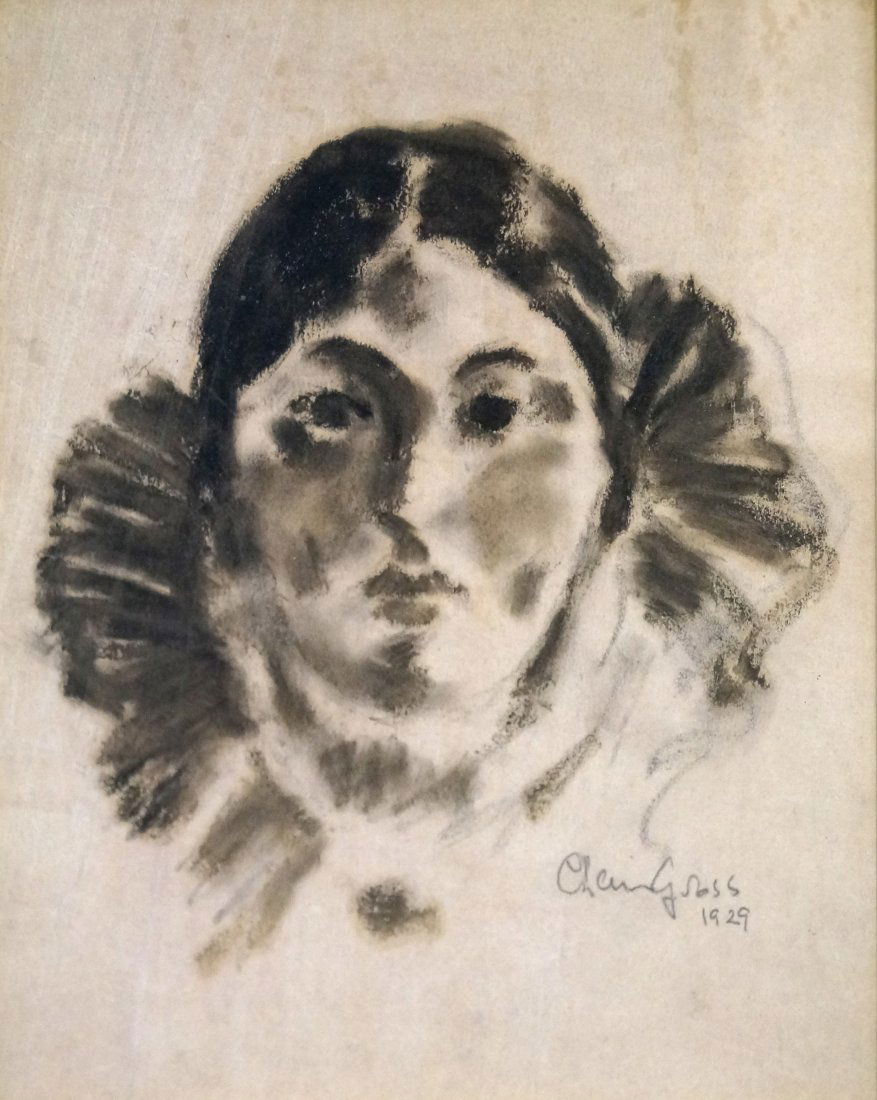 CHAIM GROSS (AMERICAN 1902-1991), CONTE CRAYON ON (1 of 1)
