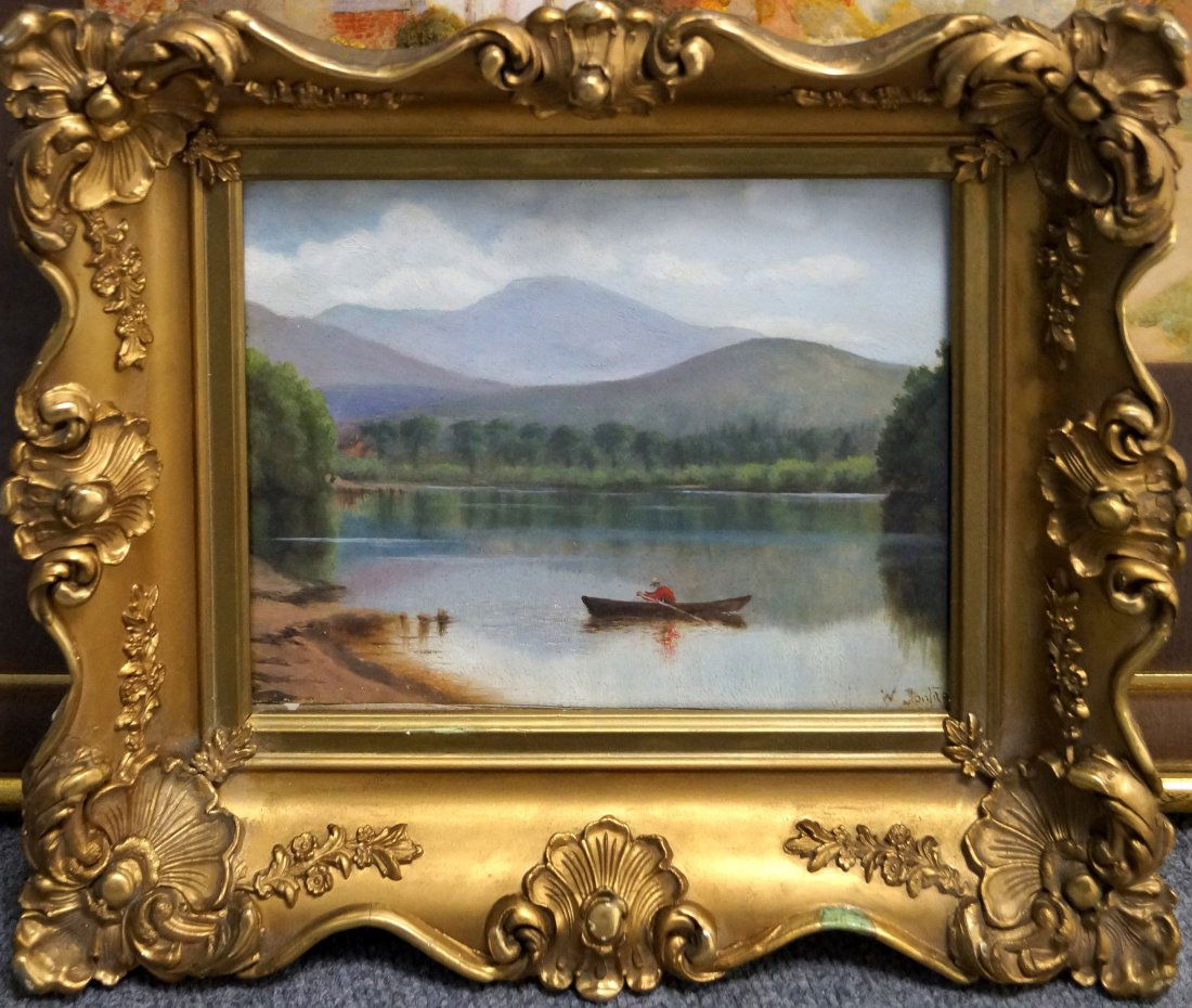 AMERICAN SCHOOL (19TH CENTURY), OIL ON PAPER, "MT. (1 of 2)