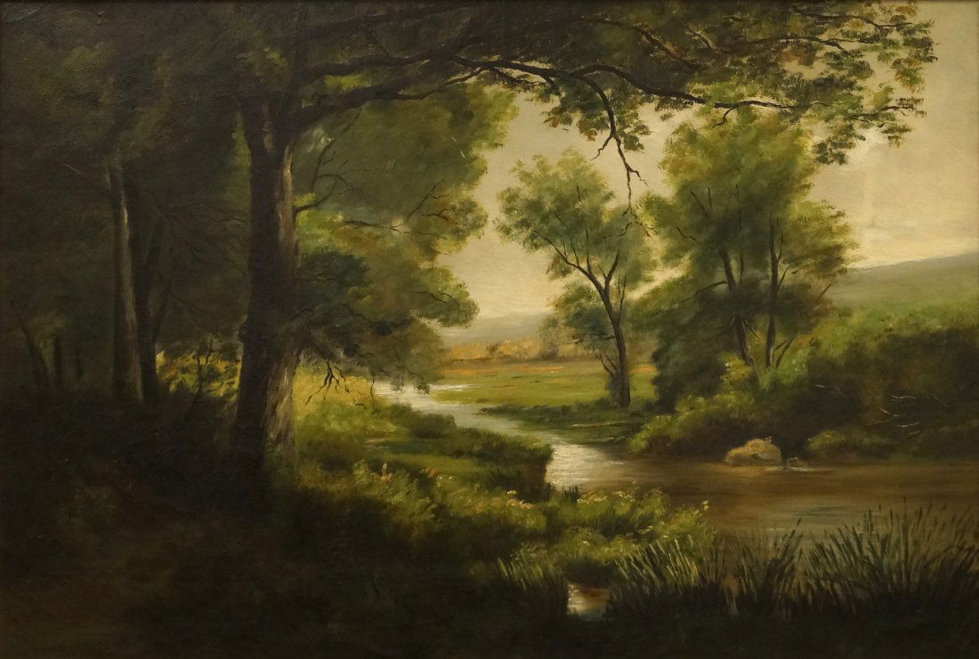 AMERICAN SCHOOL (19TH CENTURY), OIL ON CANVAS, (1 of 2)