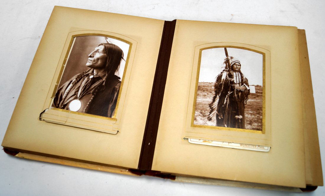 ALBUM (24) OFFSET PRINT CABINET CARDS, AMERICAN INDIANS (1 of 3)