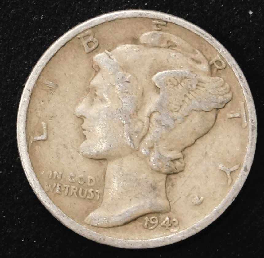 LOT APPROXIMATELY (203) ASSORTED MERCURY SILVER DIME (1 of 1)