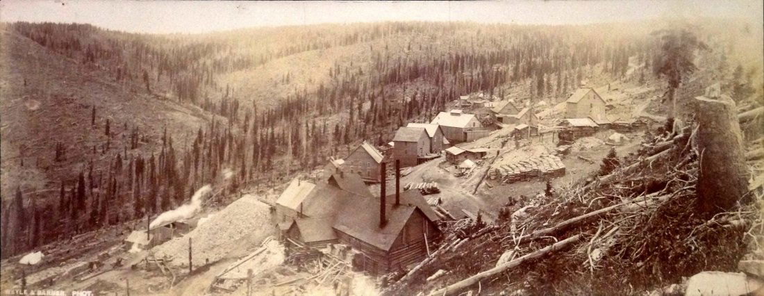 VINTAGE ALBUMUN PHOTOGRAPH, "RUDEFCHA MINE, BATTLE (1 of 1)