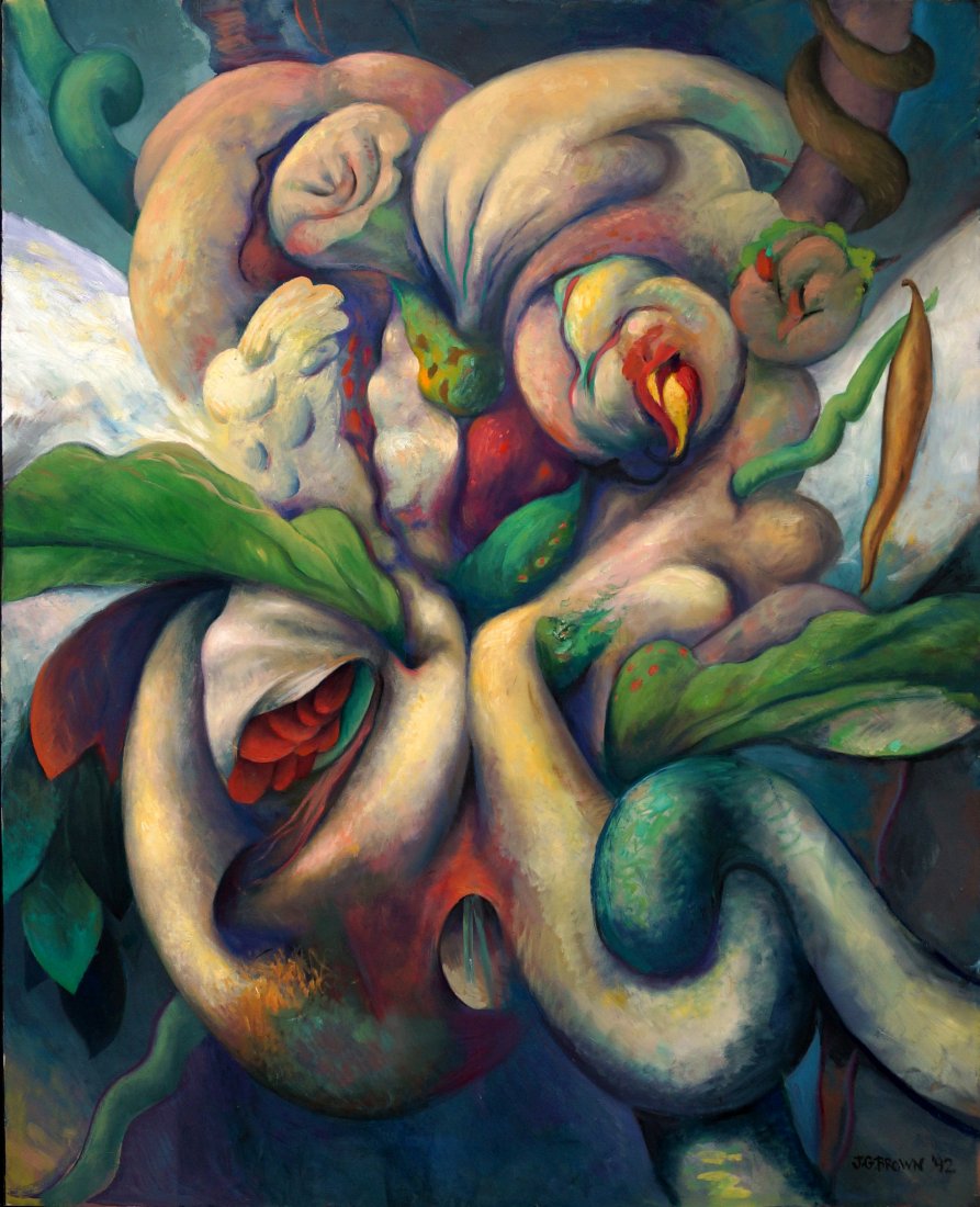 JEFFREY BROWN (AMERICAN 20TH CENTURY), OIL ON CANVAS, (1 of 2)