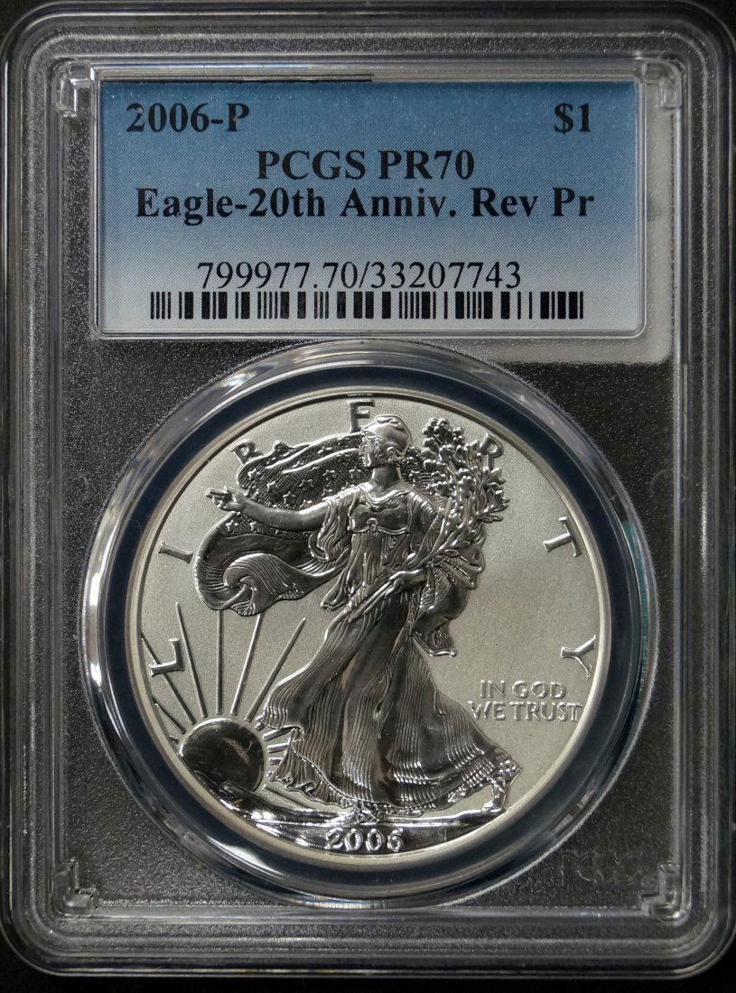 2006-P SILVER AMERICAN EAGLE 20TH ANNIVERSARY REVERSE (1 of 2)